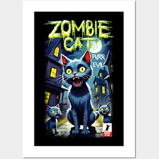 Zombie Cat Posters and Art